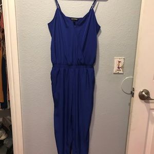 Blue jump suit